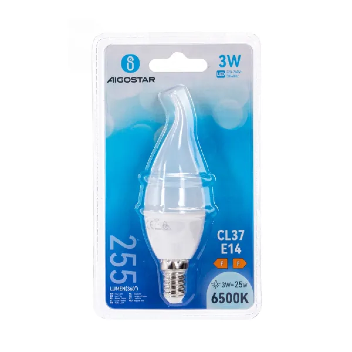 Λάμπα LED CL37 E14 3W 6500K Aigostar