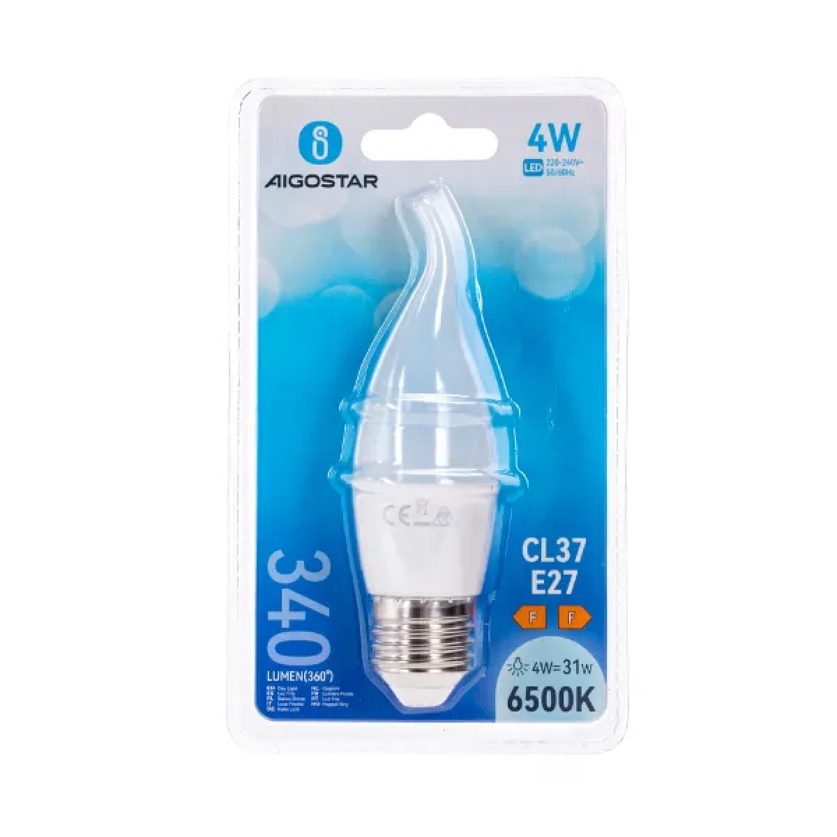 Λάμπα LED CL37 E27 4W 6500K Aigostar