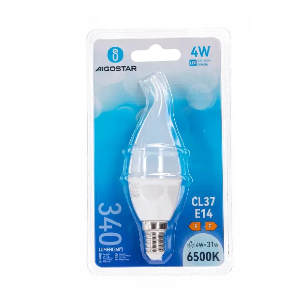 Λάμπα LED CL37 E14 4W 6500K Aigostar