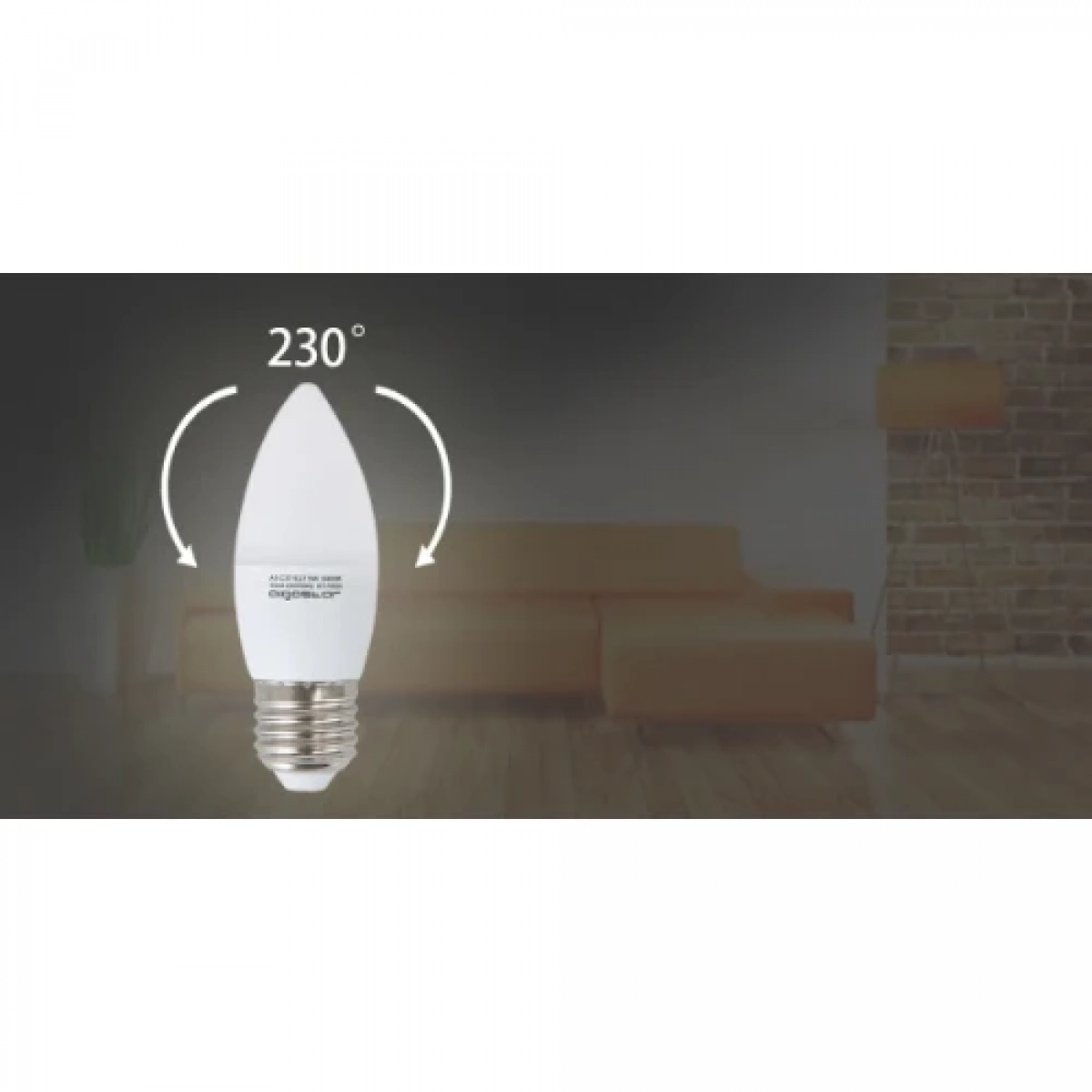 Λάμπες LED 2τμχ C37 E27 3W 6500K Aigostar