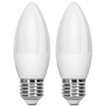 Λάμπες LED 2τμχ C37 E27 6W 6500K Aigostar