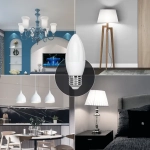 Λάμπες LED 2τμχ C37 E27 6W 6500K Aigostar