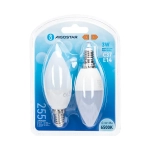 Λάμπες LED 2τμχ C37 E14 3W 6500K Aigostar