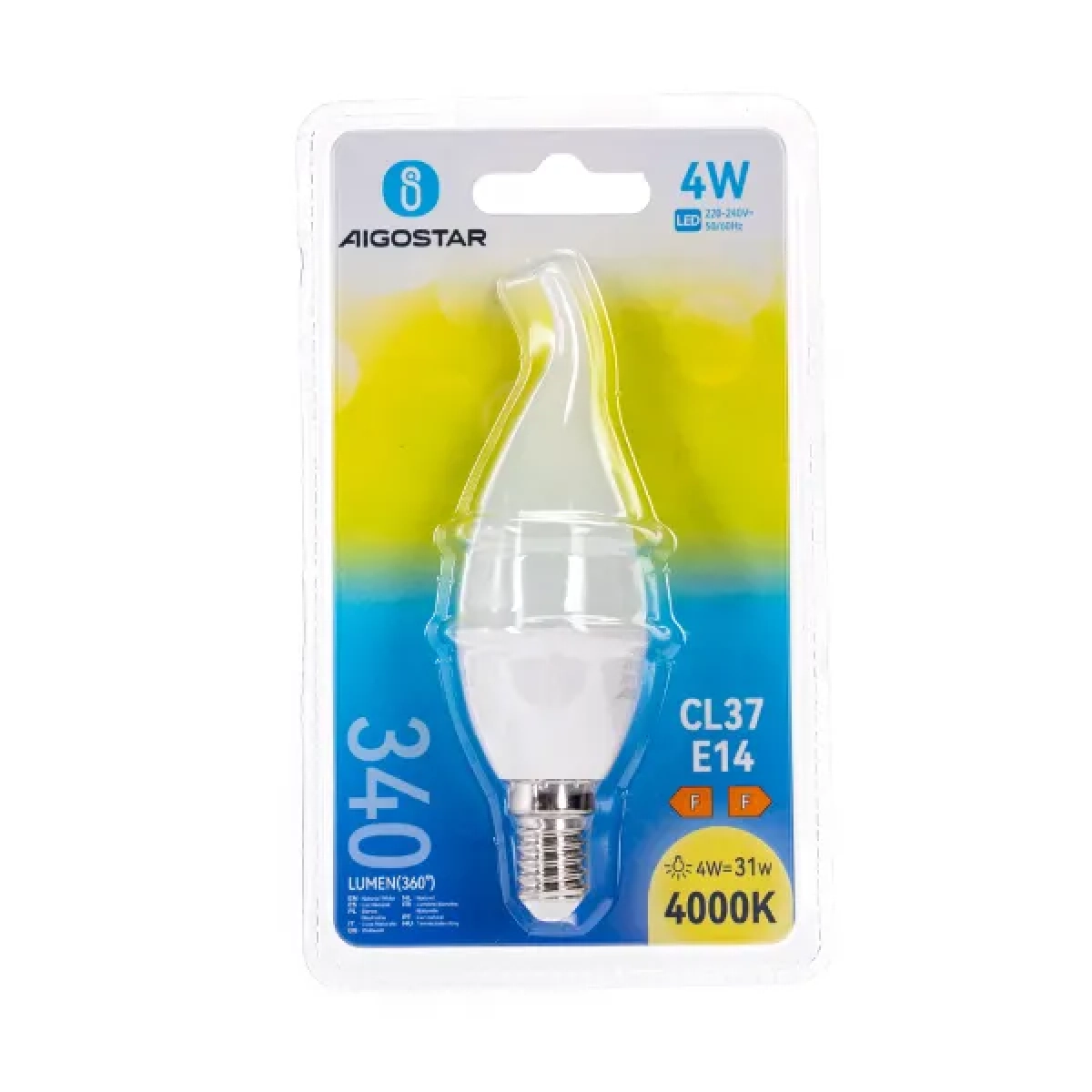 Λάμπα LED CL37 E14 4W 4000K Aigostar