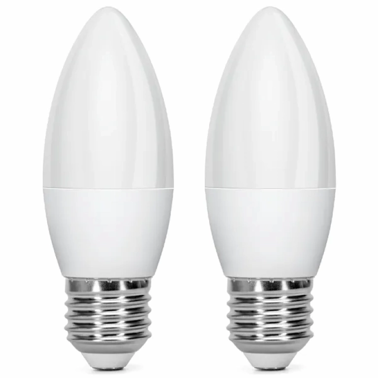 Λάμπες 2τμχ LED C37 E27 4W 3000K Aigostar