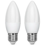 Λάμπες 2τμχ LED C37 E27 7W 3000K Aigostar
