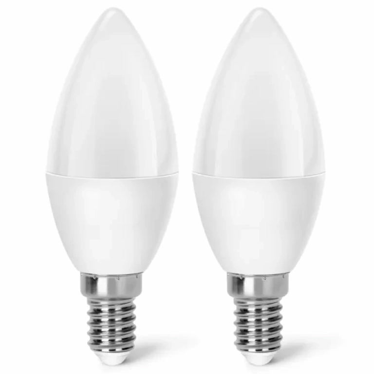 Λάμπες 2τμχ LED C37 E14 7W 3000K Aigostar