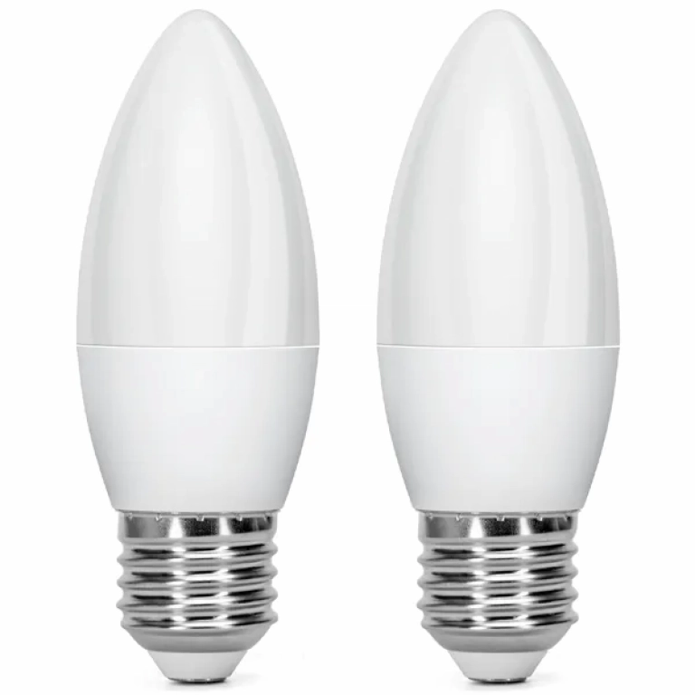 Λάμπες 2 τμχ LED C37 E27 4,9W 6500Κ Aigostar