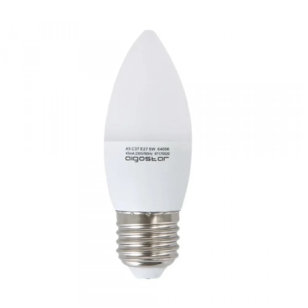Λάμπα LED C37 E27 5W 3000K Aigostar