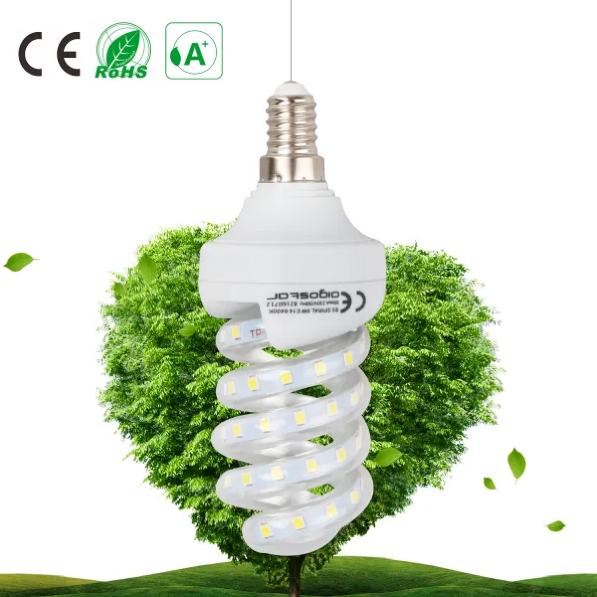 Λάμπα LED E14 9W 3000K Aigostar