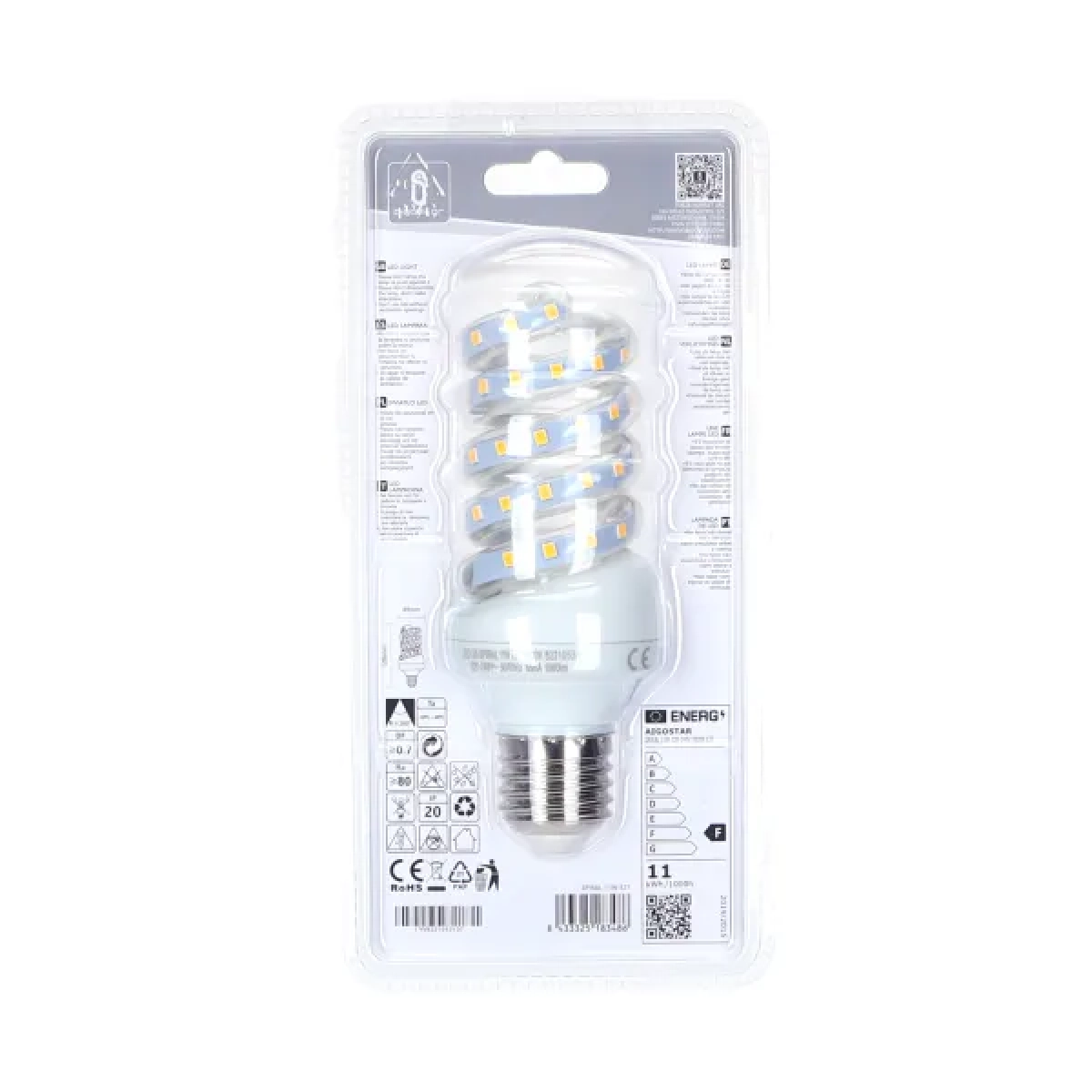 Λάμπα LED E27 11W 3000K Aigostar