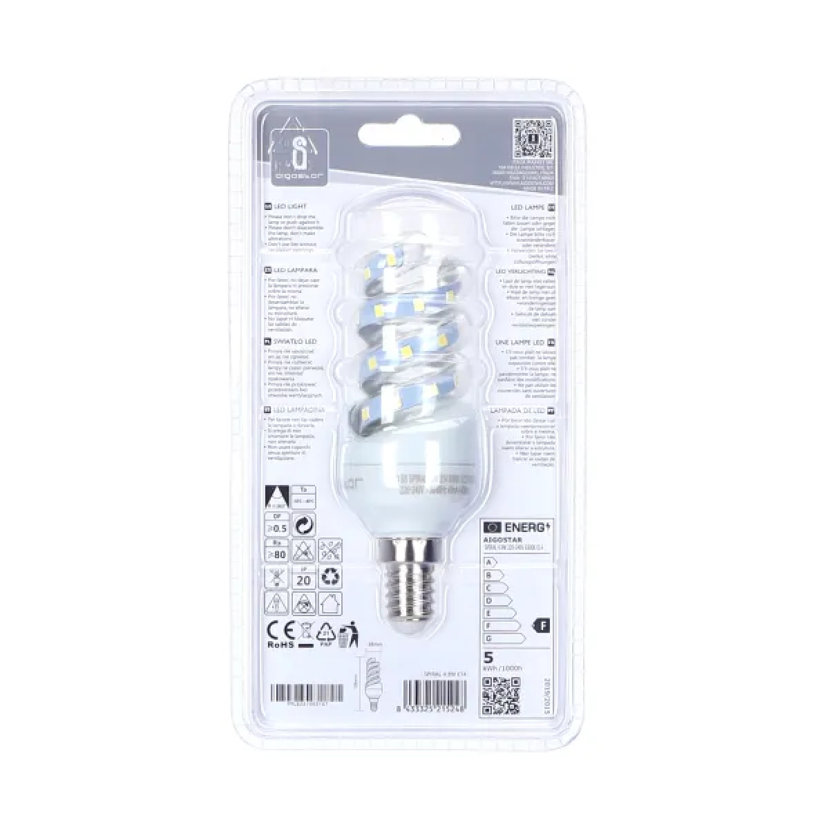 Λάμπα LED E14 4,9W 6500K Aigostar
