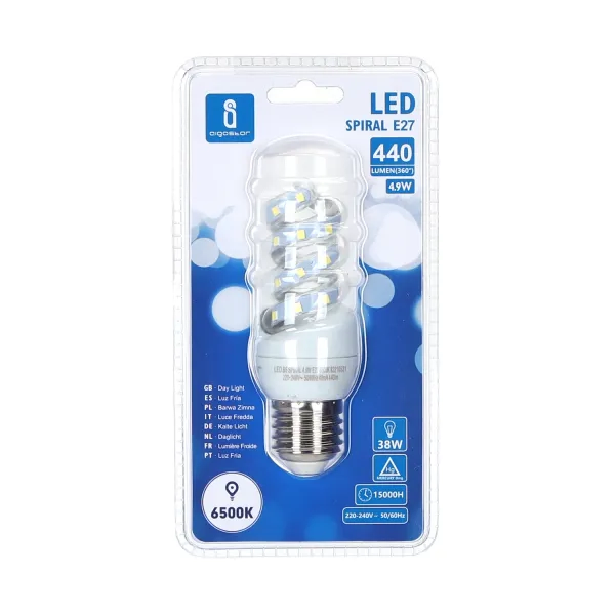 Λάμπα LED E27 4,9W 6500K Aigostar