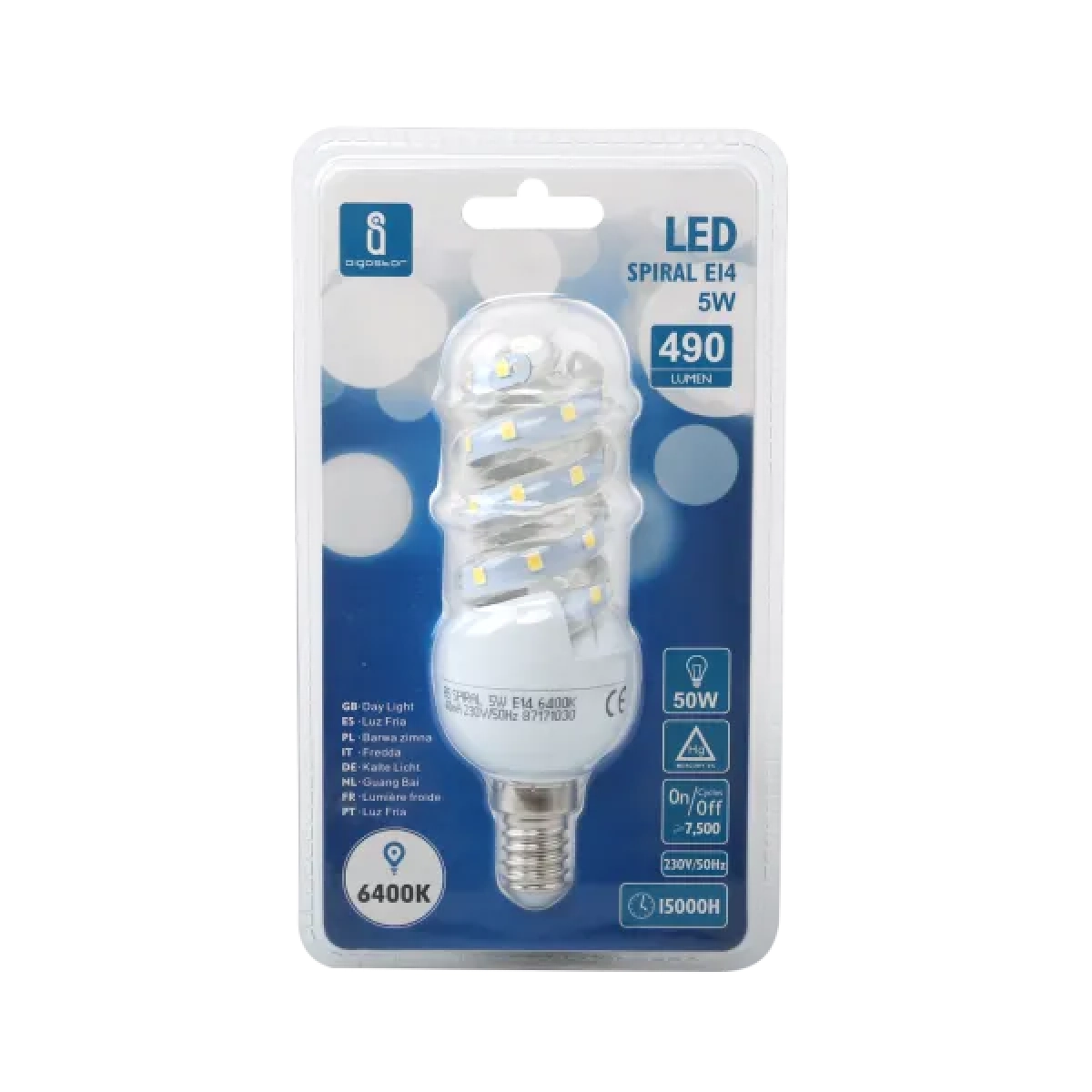 Λάμπα LED E14 5W 6400K Aigostar