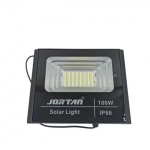 Αδιάβροχος ηλιακός προβολέας LED 100W με πάνελ και τηλεχειριστήριο Jortan Solar Flood Lamp