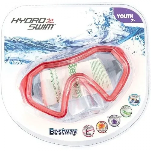 Bestway 22049 Μάσκα Θαλάσσης Κόκκινη Παιδική 7+