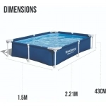 Bestway Πισίνα Steel Pro 221 x 150 x 43 εκ. 56401