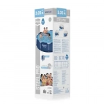 Bestway Steel Pro Πισίνα PVC με Μεταλλικό Σκελετό & Αντλία Φίλτρου 305x305x76εκ. 56677