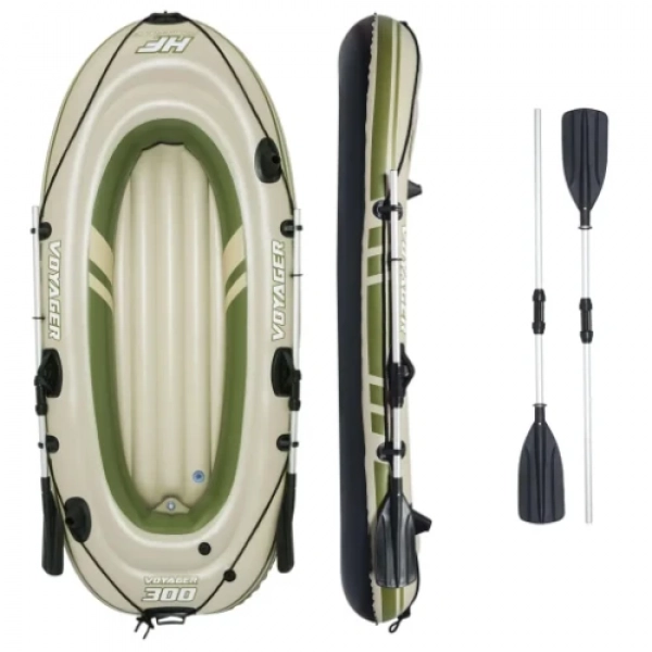 Bestway Hydro-Force Voyager 300 Φουσκωτή Βάρκα 2 Ατόμων με Κουπιά 243x102εκ. 65051