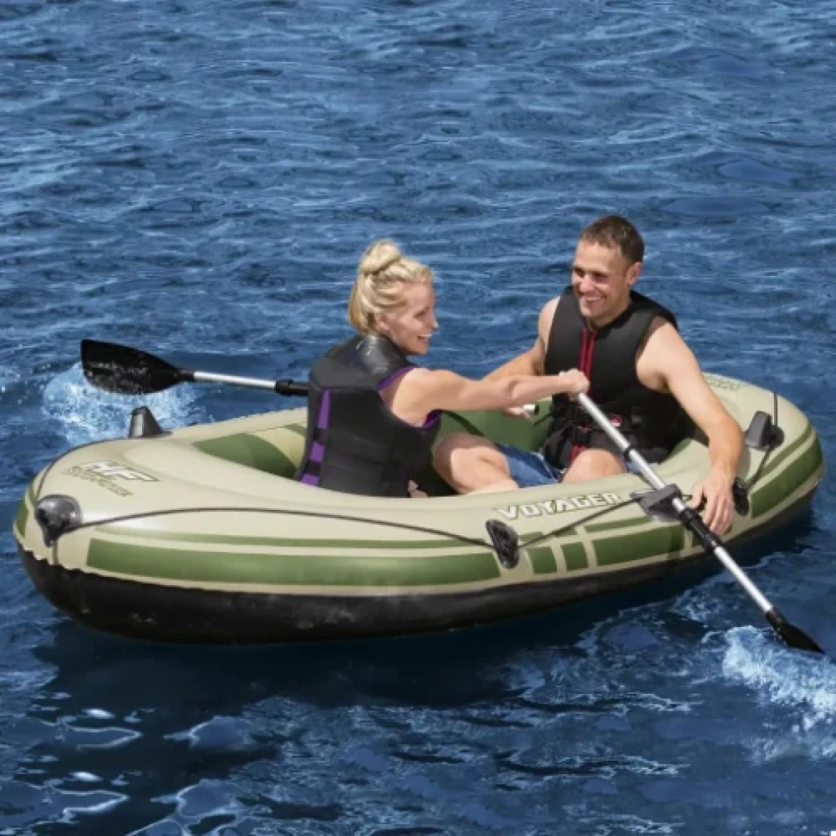 Bestway Hydro-Force Voyager 300 Φουσκωτή Βάρκα 2 Ατόμων με Κουπιά 243x102εκ. 65051