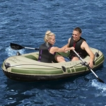 Bestway Hydro-Force Voyager 300 Φουσκωτή Βάρκα 2 Ατόμων με Κουπιά 243x102εκ. 65051