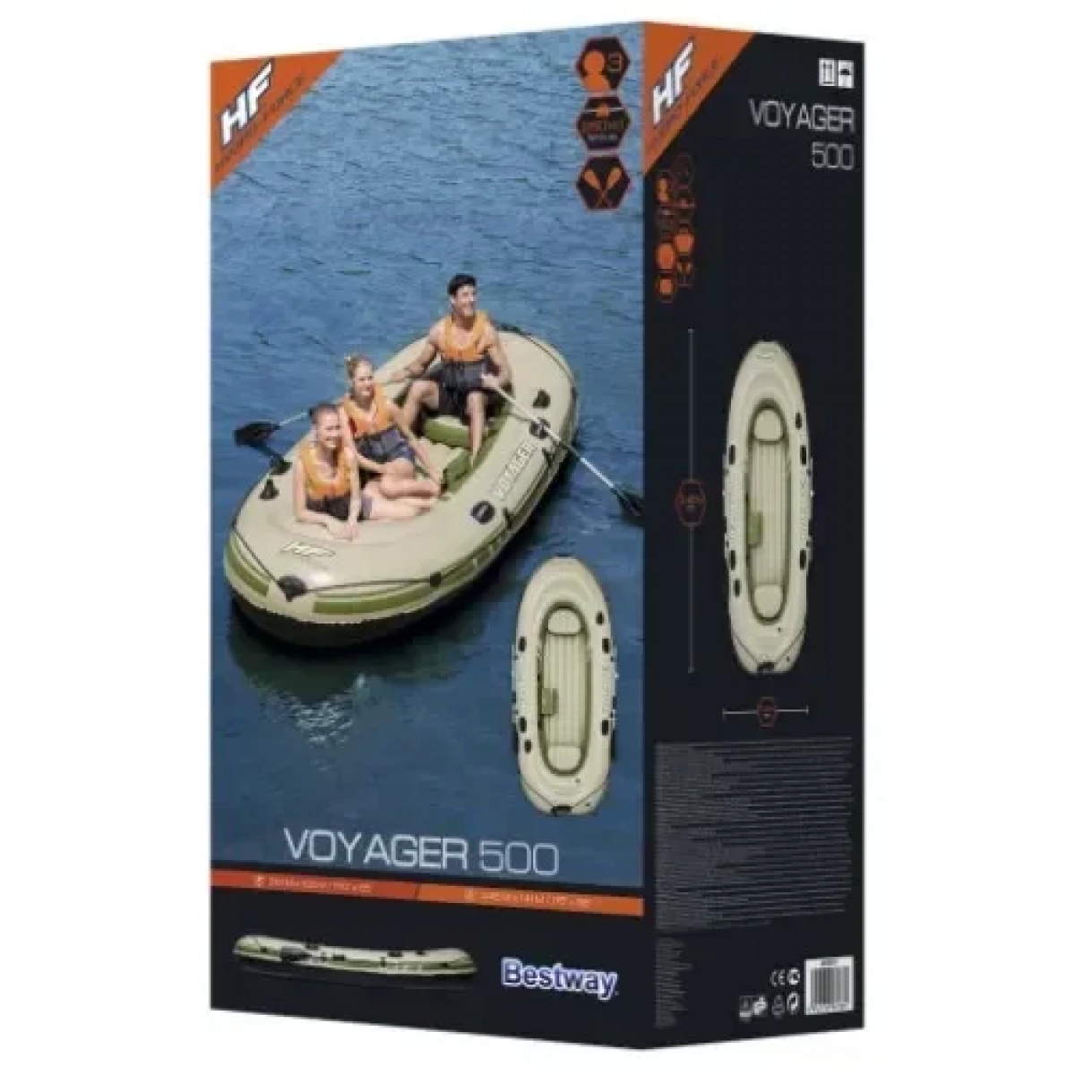 Bestway Βάρκα Φουσκωτή Hydro-Force Voyager 500 348 x 141 εκ.. 65001