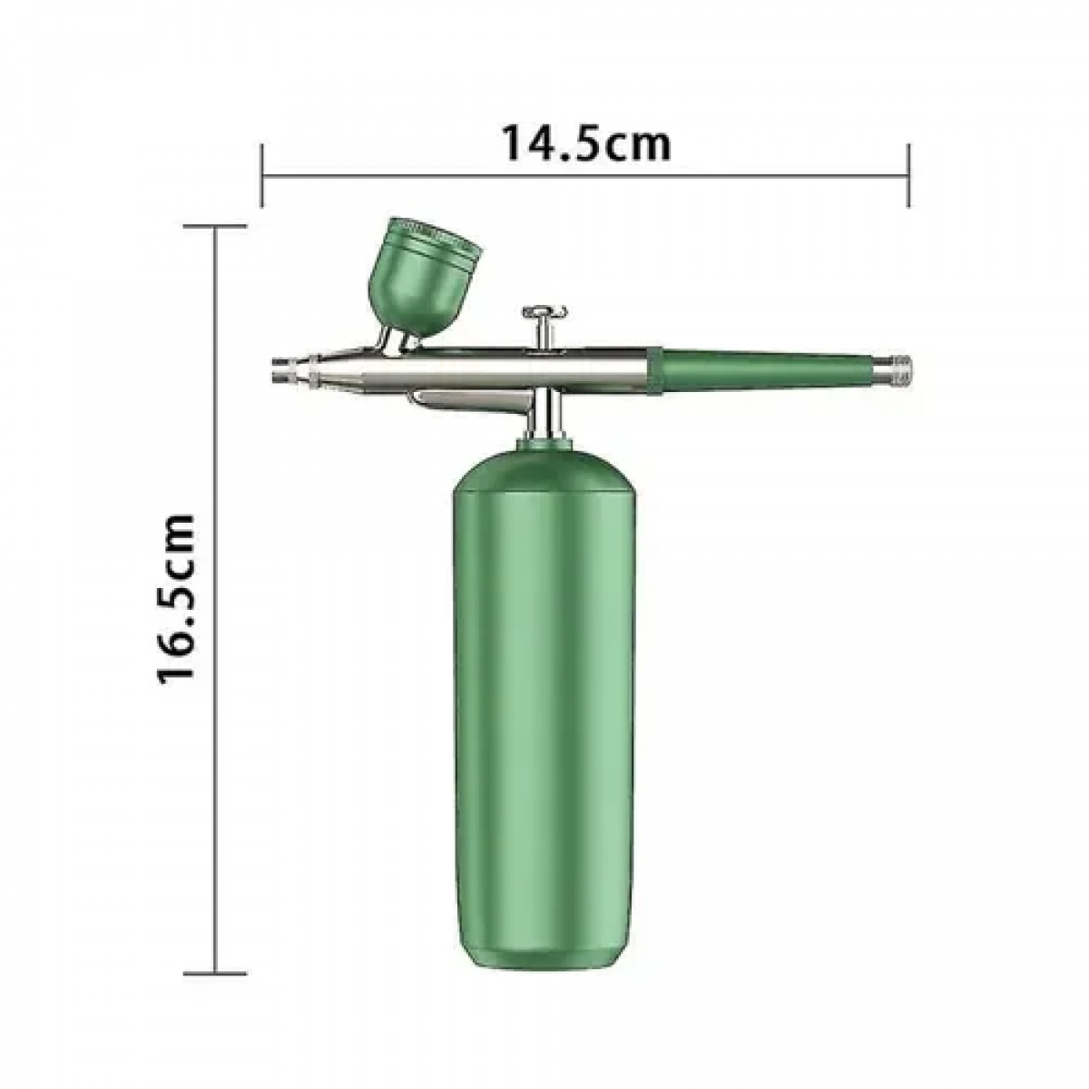 Αερογράφος με δοχείο Spray High Pressure Q-ZY8 Andowl - πράσινο - Image 2