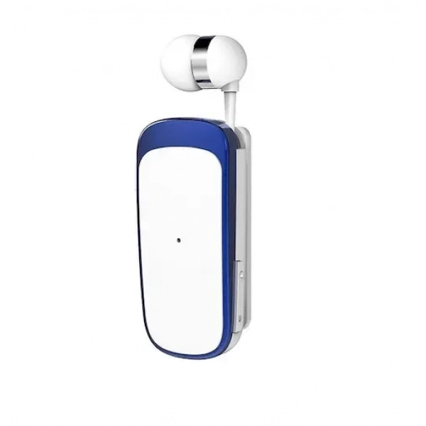 Ακουστικό Bluetoοth HandsFree K52 clip-on mini headset μπλε