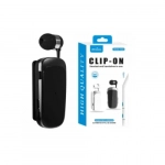 Ακουστικό Bluetoοth HandsFree K52 clip-on mini headset λευκό - Image 2