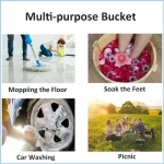 Πτυσσόμενος Φορητός Κάδος 20L Folding Bucket 170234