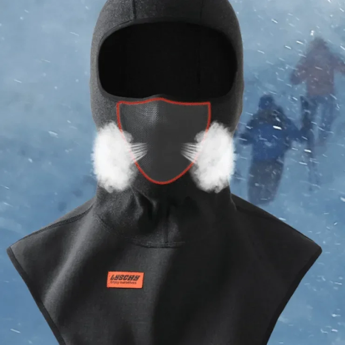 Αναπνεόμενη Ελαστική Balaclava One Size σε Mαύρο Χρώμα