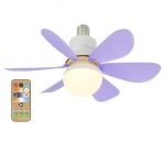 Ανεμιστήρας οροφής και λάμπα LED 520x185mm με τηλεχειριστήριο - μωβ