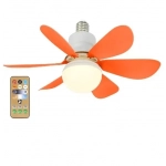 Ανεμιστήρας οροφής και λάμπα LED 520x185mm με τηλεχειριστήριο - πορτοκαλί