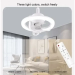Ανεμιστήρας οροφής και λάμπα LED RGB 50W με τηλεχειριστήριο - λευκό - Image 5