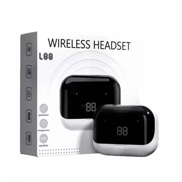 Ασύρματα Ακουστικά Αφής In ear Bluetooth Handsfree TWS 2000mAh με Θήκη Φόρτισης Λευκά L88 - Photo1