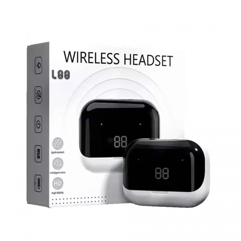 Ασύρματα Ακουστικά Αφής In ear Bluetooth Handsfree TWS 2000mAh με Θήκη Φόρτισης Λευκά L88 - Photo1