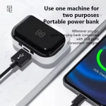 Ασύρματα Ακουστικά Αφής In ear Bluetooth Handsfree TWS 2000mAh με Θήκη Φόρτισης Λευκά L88 - Photo4