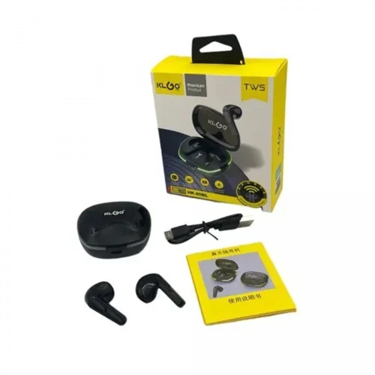Ασύρματα ακουστικά Bluetooth KLGO HK-80BL μαύρο - Image 2