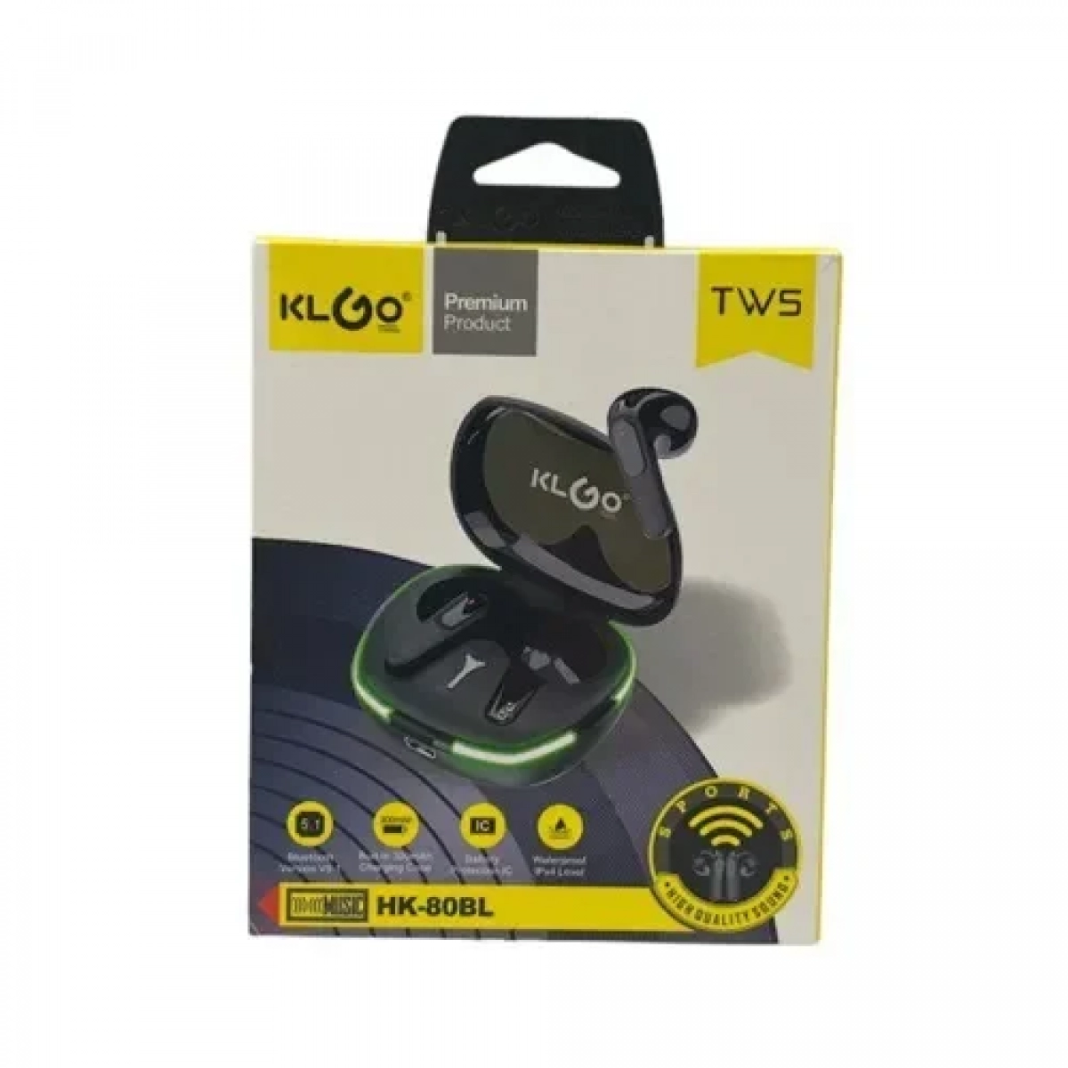Ασύρματα ακουστικά Bluetooth KLGO HK-80BL μαύρο - Image 3
