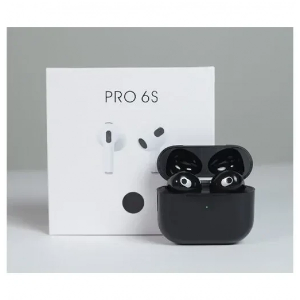Ασύρματα ακουστικά In-ear Bluetooth Handsfree με θήκη φόρτισης Pro 6S μαύρα