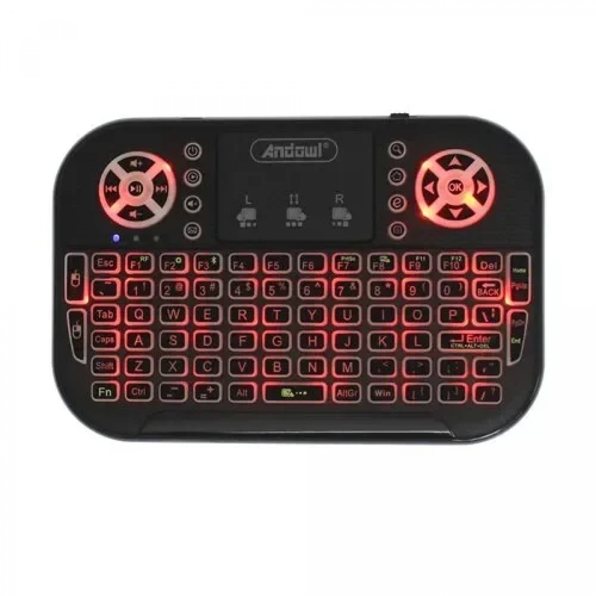 Ασύρματο πληκτρολόγιο με touchpad Αγγλικό US Andowl Q-K700C μαύρο - Image 2