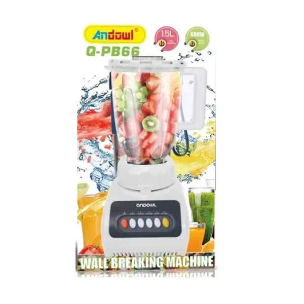 Μπλέντερ για Smoothies 1.5lt 680W Andowl Q-PB66 λευκό