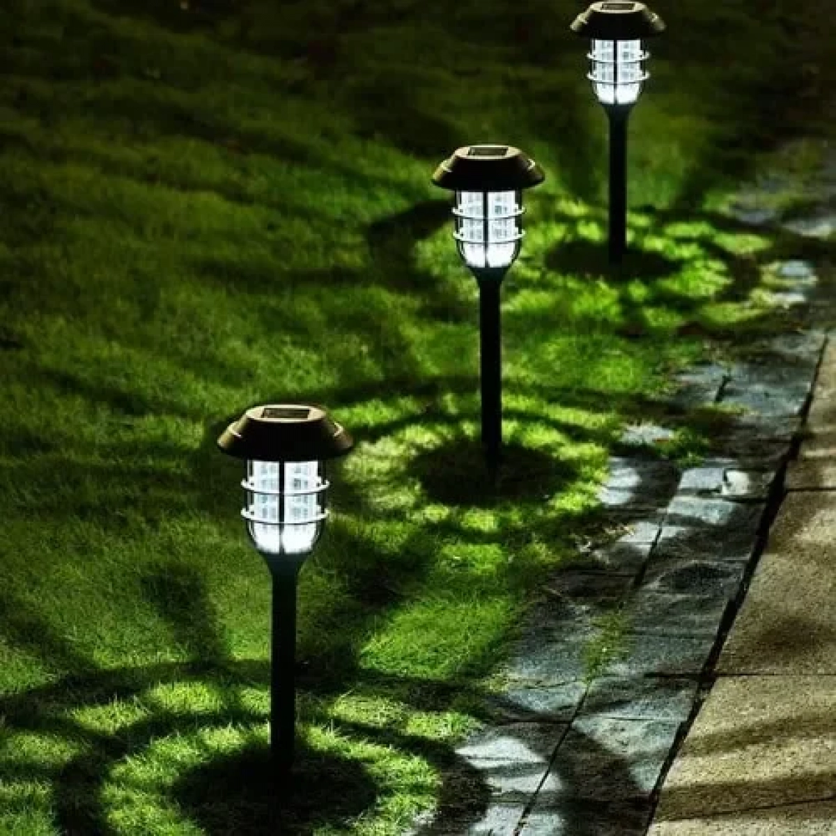 Ηλιακό Διακοσμητικό Φωτιστικό Κήπου LED "Ring" 12x42 cm σε Μαύρο Χρώμα Ε-1011