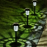 Ηλιακό Διακοσμητικό Φωτιστικό Κήπου LED "Ring" 12x42 cm σε Μαύρο Χρώμα Ε-1011