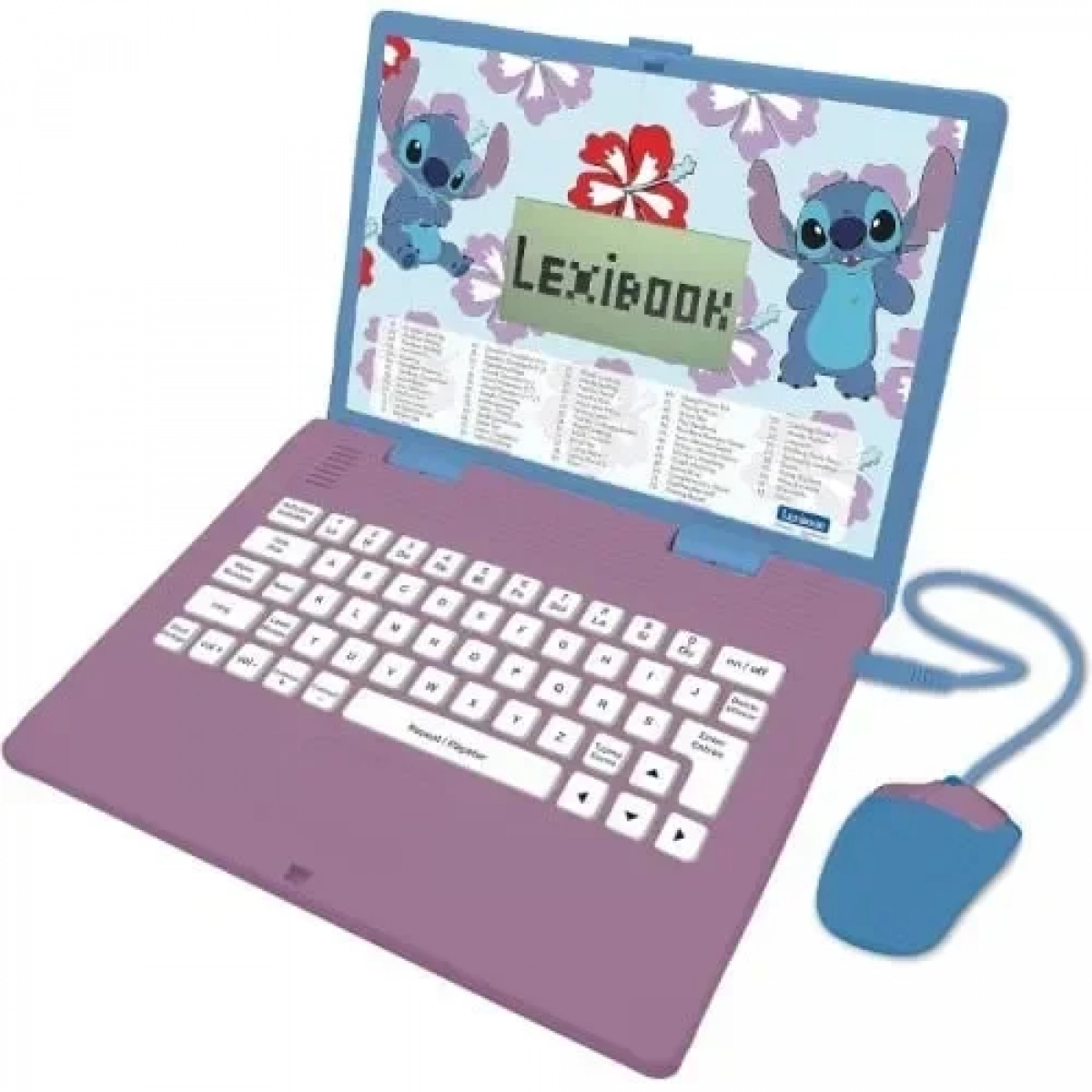 Lexibook Eκπαιδευτικό Δίγλωσσο Laptop Stitch Αγγλικά-Γαλλικά JC598Di8
