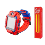 Επαναφορτιζόμενο αδιάβροχο παιδικό έξυπνο ρολόι (smartwatch) με οθόνη αφής Ezra SW34 Κόκκινο και ΔΩΡΟ η λαμπάδα