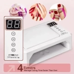 Επαγγελματικό φουρνάκι νυχιών UV LED Sun H18 Plus 288W λευκό - Image 2