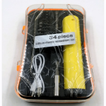 Ηλεκτρικό Κατσαβίδι Λιθίου Σετ 34 Τεμάχια με Πλαστική Θήκη