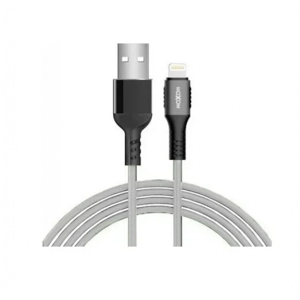 Καλώδιο φόρτισης 4 μέτρα Lightning Iphone MoXom MX-CB44 Swing 2.4A γκρι