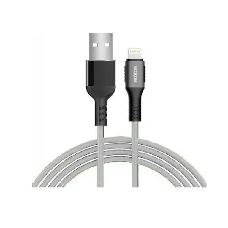 Καλώδιο φόρτισης 4 μέτρα Lightning Iphone MoXom MX-CB44 Swing 2.4A γκρι